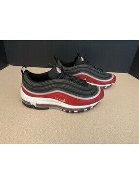 New! Youth’s Nike Air Max 97 SE  Black Silver Varsity Red Shoes. Size 3.5Y. Nice